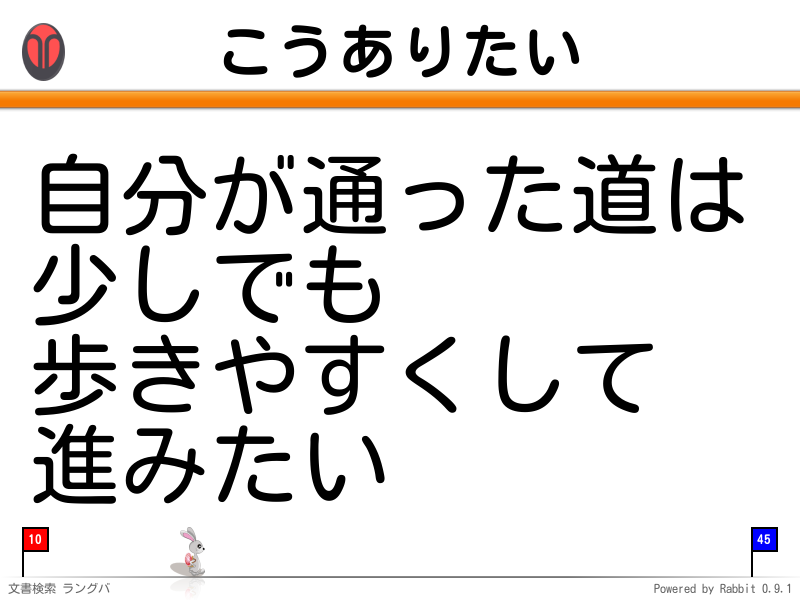 こうありたい
自分が通った道は
少しでも
歩きやすくして
進みたい