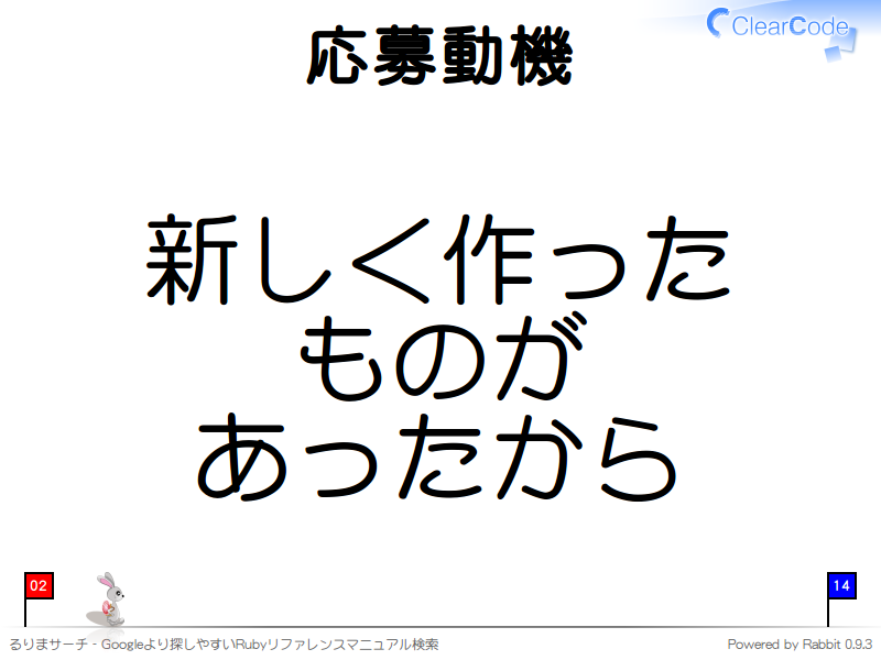 応募動機
新しく作った
ものが
あったから