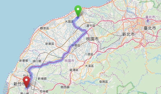 Taoyuan to Hsinchu