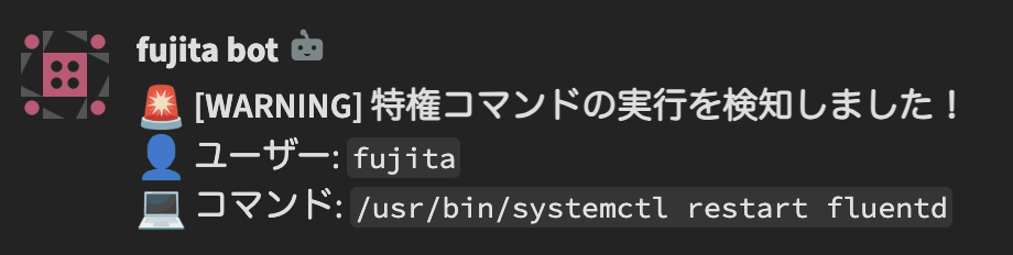 アラート通知